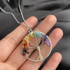 Tree of Life Semi Precious Stones Necklace