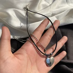 Magnetic Couple Heart Necklace
