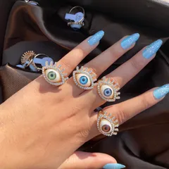 Realistic Evil Eye Ring ( With Lashes )