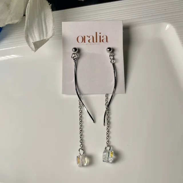 Premium Silver Danglings Earrings ( Can be worn in 2 ways )