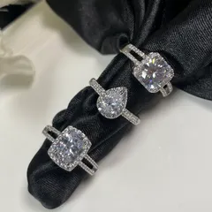 Adjustable American Diamond Rings