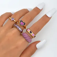 Premium Y2K Lavender Rings