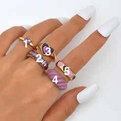 Premium Y2K Lavender Rings