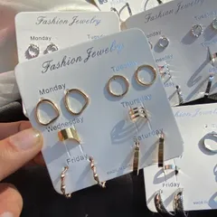 Pack of 6 Minimal Earrings Card