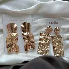 Golden Foil Earrings