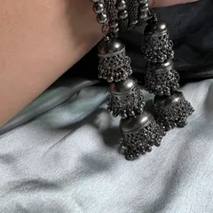 Oxidised Black Ghungroo Bracelet