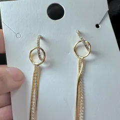 Premium oversized Golden Korean Earrings (d-16)