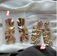 Golden Foil Earrings
