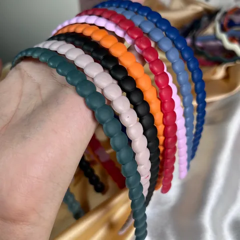 Plastic Minimal Hairbands - round Pattern