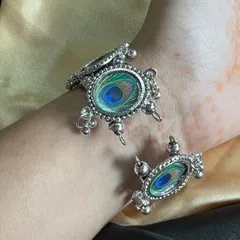 Single Layer Peacock Ethnic Adjustable Bracelet