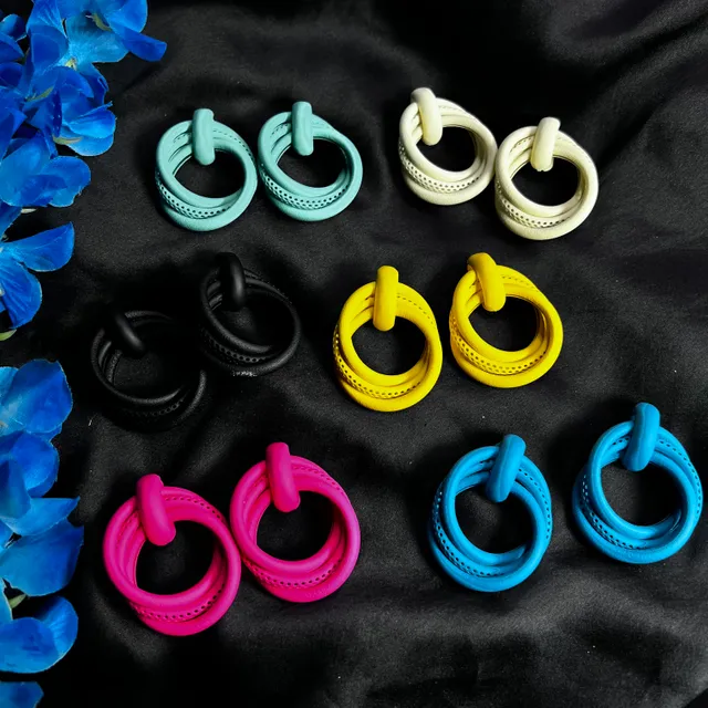 Colourful Chunky  Earrings