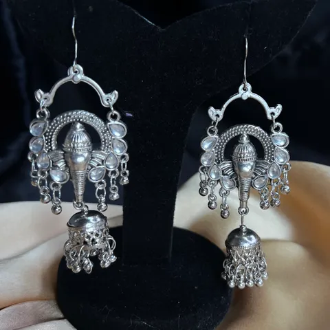 Ganesh Mirror Hanging Jhumka