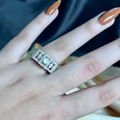 Premium Designed  American Diamond Ring (Adjustable)