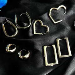 Daily Office Wear Copper Geometric Earrings