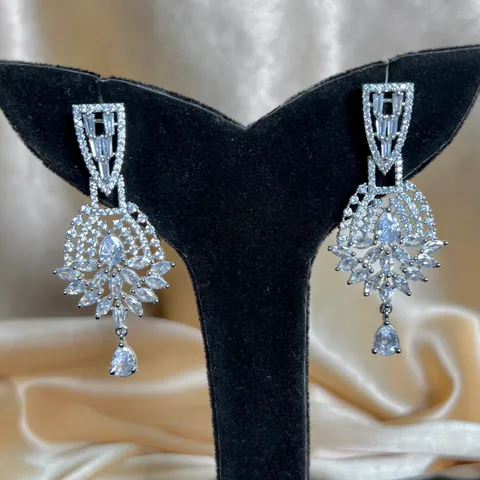 American Diamond Drop  Earrings