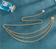 Golden Waist Chain Body Chain Disc Pendant (Adjustable)