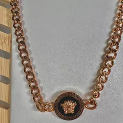 Rosegold Necklace With Black Base