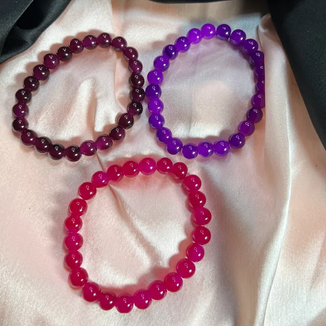 Glass Beads Bracelet - Stretchable(Big Beads)
