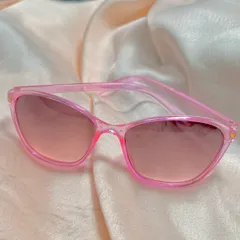 Pink Oval Sunglasses