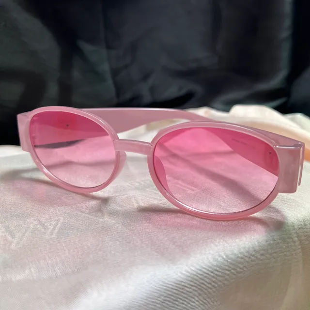 Pink BB Round Frame Sunglasses