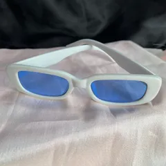 White Rectangular Sunglasses