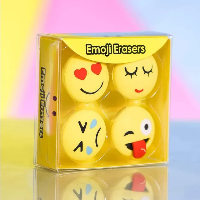 Cute Emojis Yellow Eraser (Single)