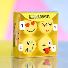 Cute Emojis Yellow Eraser (Single)