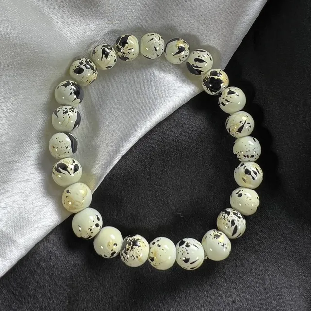 Tie-Dye Glass Beads Bracelet