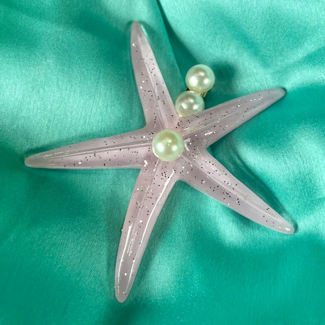 Starfish Shape Hair Clip (Lavender)