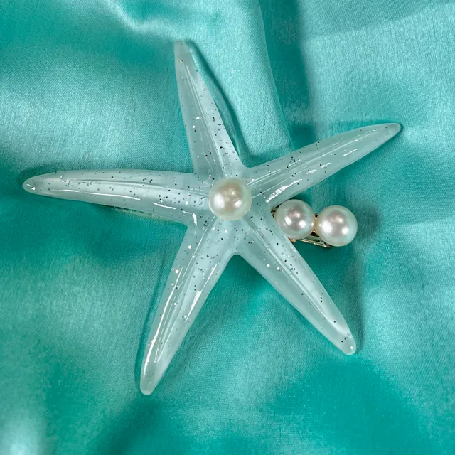 Starfish Shape Hair Clip (Sky Blue)