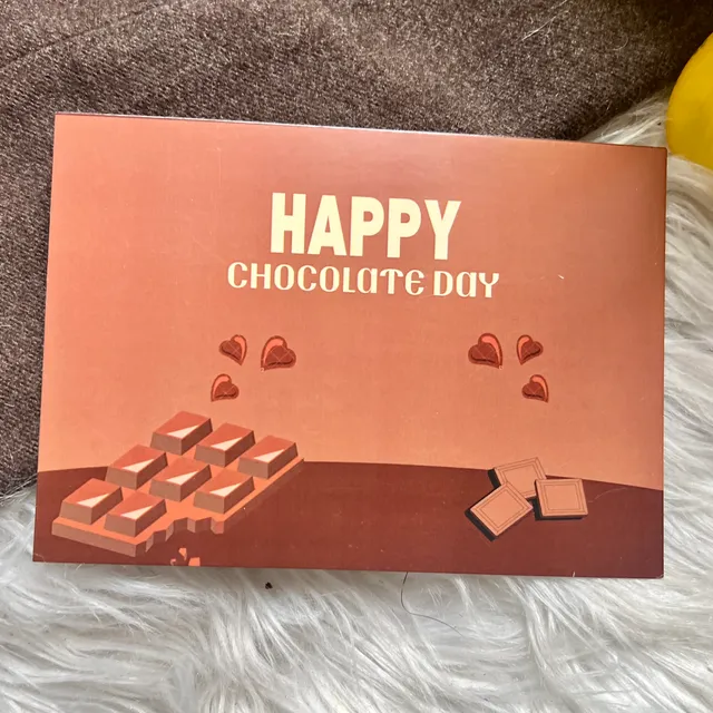 Happy Chocolates Day card ( D4 )