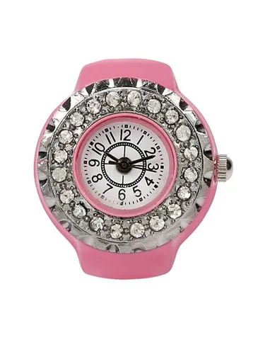 Cute Pink Stylish Finger Ring Watch