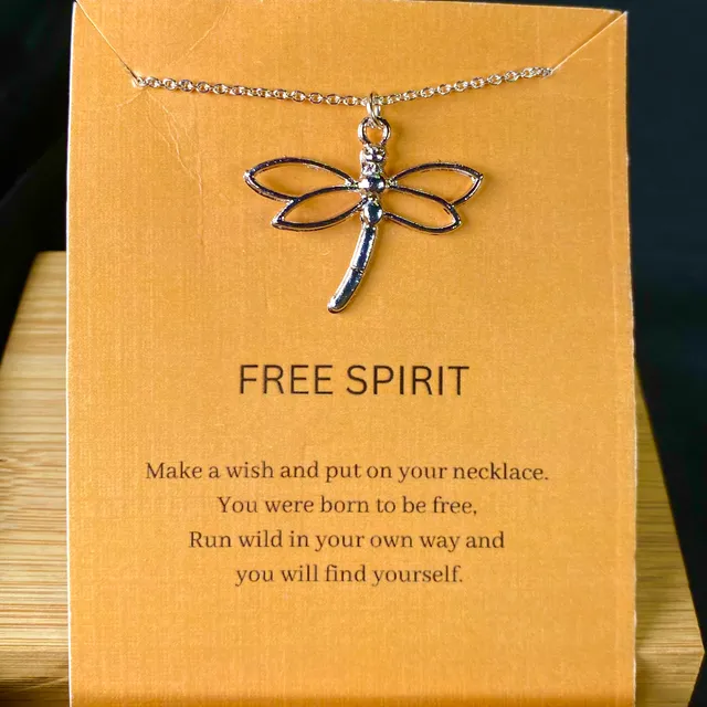 Free Sprit Antitarnish Chain Dragon Fly Necklace | Perfect for Dailywear