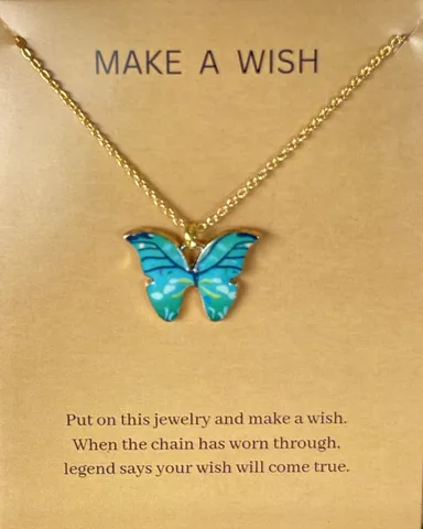 Unique Butterfly Charm Necklace (Golden)