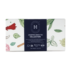 Hustlebush Assorted Green Tea Collection - 25 Pyramid Teabags