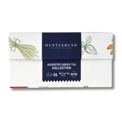 Hustlebush Assorted Green Tea Collection - 25 Pyramid Teabags