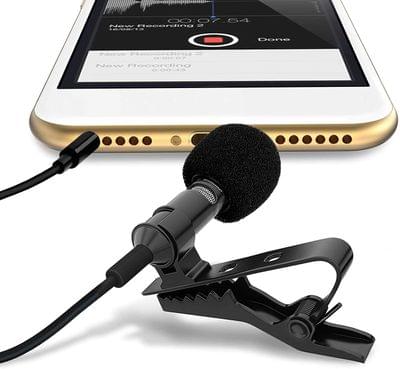 CEUTA Digital Noise Cancellation Clip Collar Mic Condenser For Youtube Video | Interviews | Lectures | News | Travel Videos Mike for Mobile