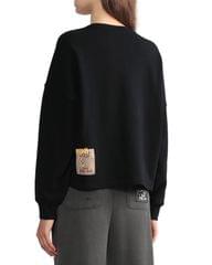 Women's Sweatshirts with Crochet Badge