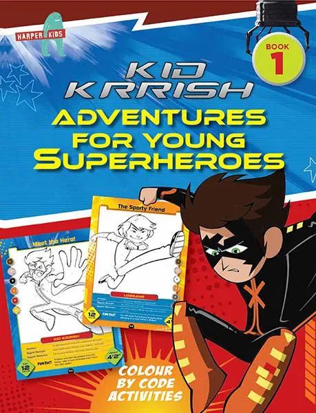 Kid Krrish Book 1: Colour by Code Activities