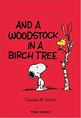 Peanuts And A Woodstock In A Birch Tree