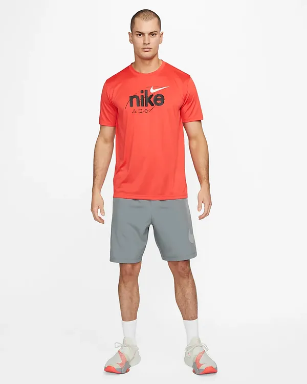 Nike Logo Straight Shorts - Smoke Grey