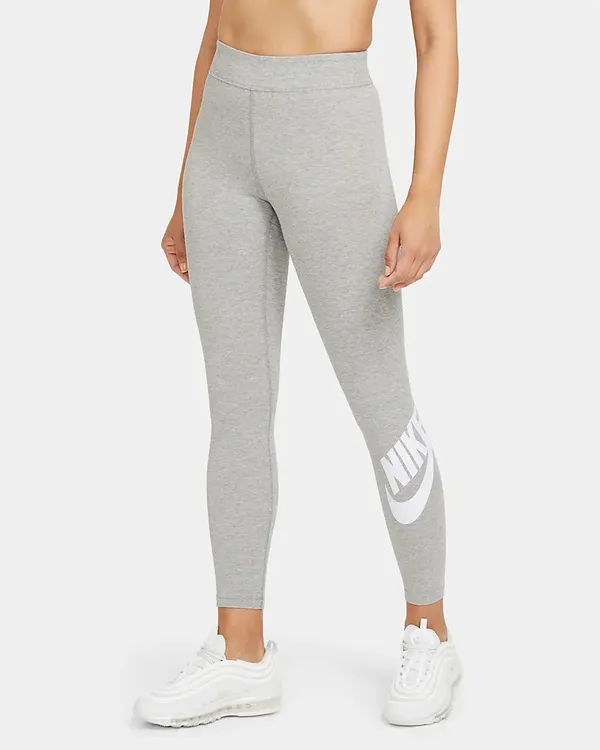 Nike Essential Graphic High-Rise Leggings -Grey