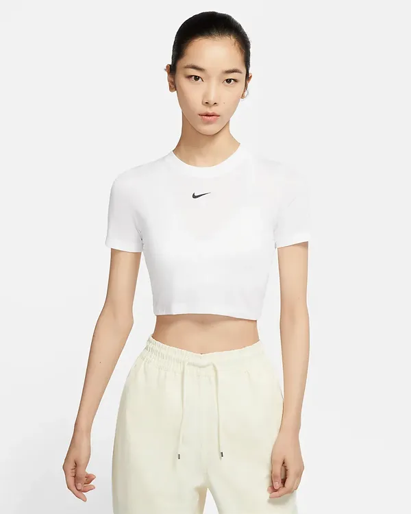 Nike Sportswear Essential Crop Top - White