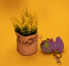 Handmade Crochet Key Ring/Bag Charm - Fish (Pack Of 2)
