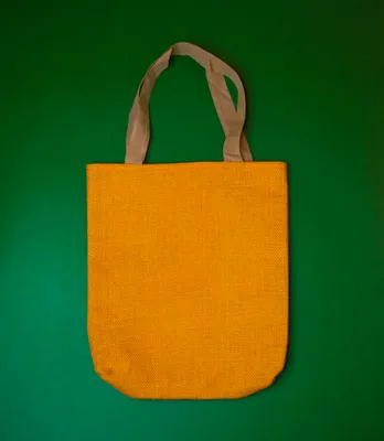 Jute Shopping Bag | Hand Bag | Orange Colour