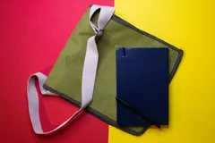 Olive Green Jute Sling Bag