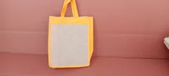 Jute Wedding Gift Bag | Yellow | Eco-friendly (Pack of 2)