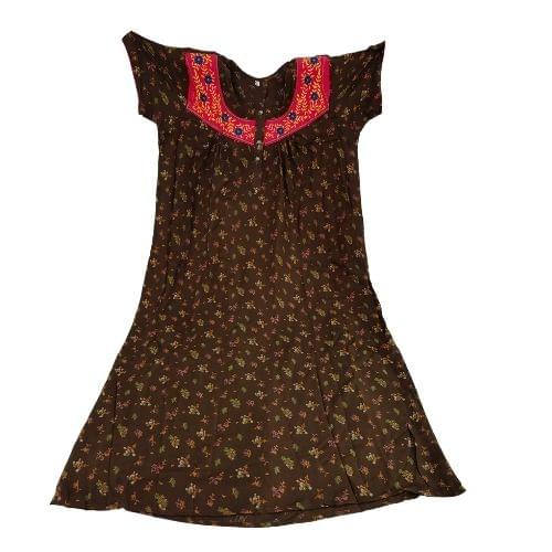 Brown Colour Nighty -VMMS1