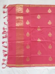 Banarasi Silk Handloom Dupatta Orange color