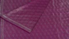 Handloom Banarasi With Reshmi Silver Zari Ambose Running Fabric. Silk / Cotton-FAB-014